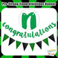 Boao Pre-strung Congratulations Banner Glitter Congratulation Banner 10 ft Congrats Garland for Graduation, Wedding, Retirement,