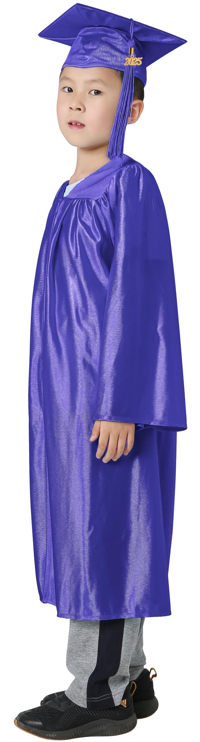 Graduatepro Kindergarten Graduation Cap And Gown Package Class Of 2025 For Kids With Stole Certificate As Party Gift Purple 33