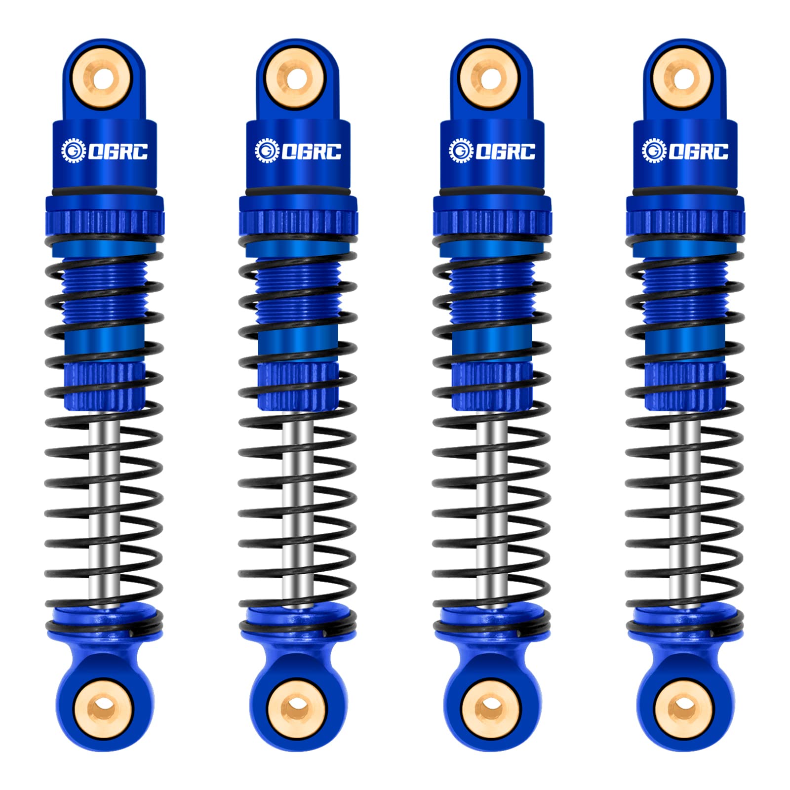 OGRC Shocks Absorber Oil Threaded Damper Aluminum Front & Rear Shocks for Axial SCX24 C10 JLU Deadbolt Gladiator Bronco Upgrade 