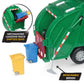 Driven by Battat - Large Toy Recycling Truck For Kids - Toy City Vehicle - Lights & Sounds Toy Truck - Movable Parts - 3 Years +