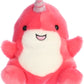 Aurora Adorable Palm Pals Nia Narwhal Stuffed Animal - Pocket-Sized Play - Collectable Fun - Pink 5 Inches