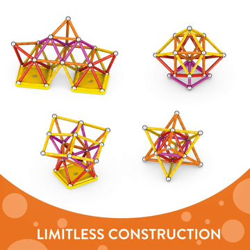 Geomag Magnetic Toys Classics 93-Piece Building Set For Kids Ages 3-99 | Swiss-Made Stem & Steam Authenticated Educational Toy Made From 100% Recycled Plastic | Creative Learning Play