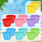 Lenwen 14 Pcs 5.51 Inch Water Bucket for Kids Mini Sand Buckets Plastic Small Bucket with Handles Bright Colored Toy Sand Pail f