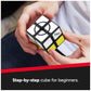 Rubik's 2x2 Beginner Cube - 3D Puzzle Game, Stress Relief Fidget Toy, Mini Size, Plastic, Model 6064561, Travel Game for Ages 7+