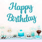 Beishida Light Blue Happy Birthday Banner - No Diy,10Feet,Pre-Strung-Glitter Happy Birthday Sign, Happy Birthday Garland,Happy B