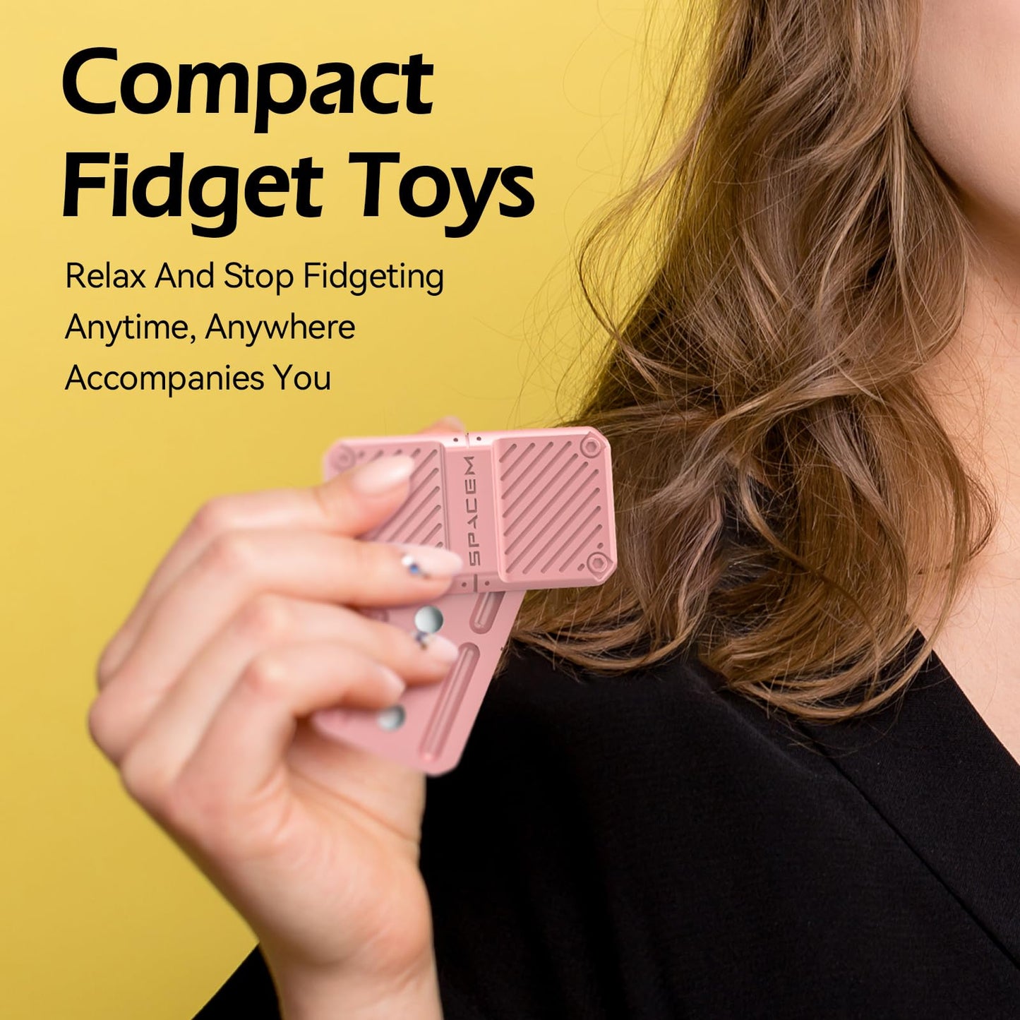 INNPLUS Fidget Slider  Fidget Toys mature-themeds  EDC Metal Fidget Slider  Magnetic Fidgets for Anxiety ADHD  Cool Gadgets mature-themed Fidget Toy  Small Unique Gifts for Women  Girlfriend