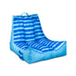 Big Joe Captain'S Float No Inflation Needed Pool Lounger, Ripple Blue Double Sided Mesh, Quick Draining Fabric, 3 Feet
