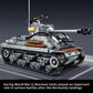 WW2 2 in 1 Army Tank Building Blocks Kit Create an American M4 Sherman & a German Tiger Tank Military Toy Sets Birthday for Age