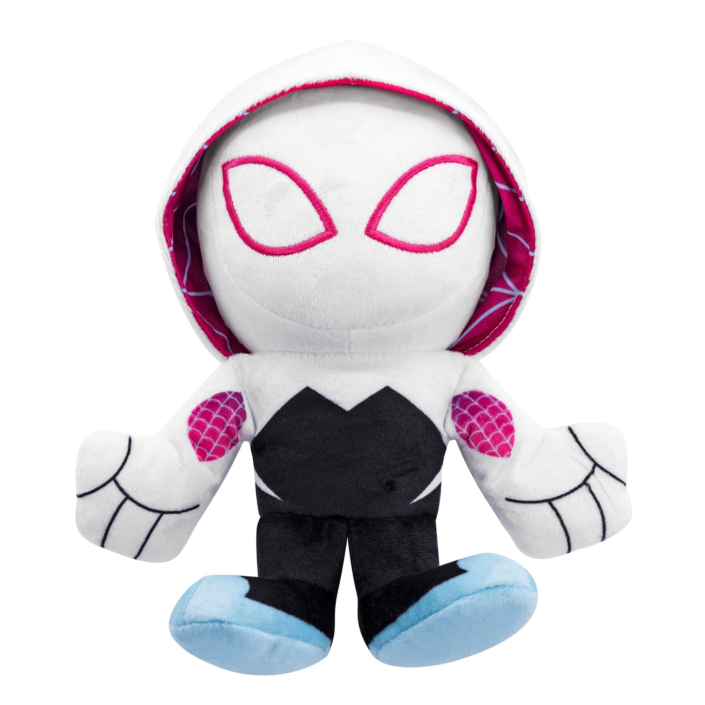 Bleacher Creatures Marvel Ghost Spider (Spider-Gwen) 8 Kuricha Sitting Plush- Soft Chibi Inspired Toy