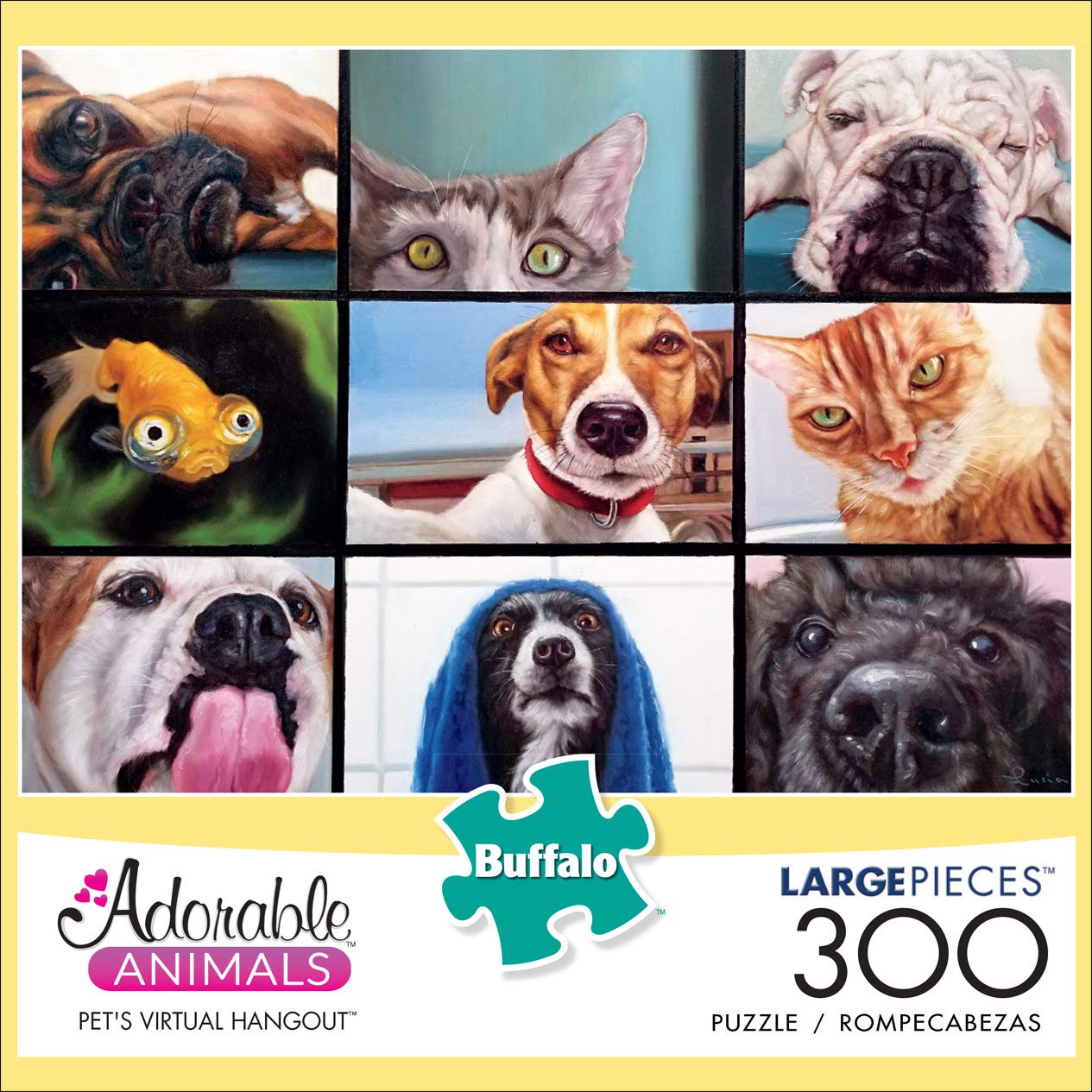 Buffalo Games - Pet'S Virtual Hangout - 300 Large Piece Jigsaw Puzzle