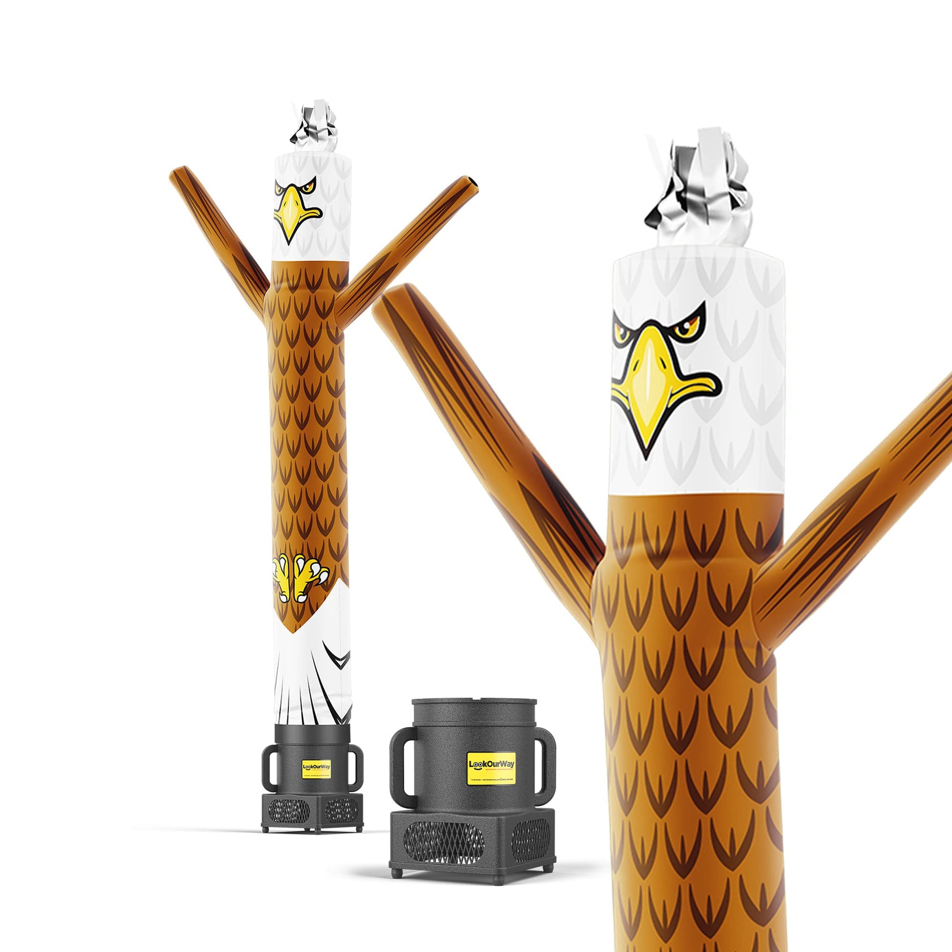 LookOurWay Air Dancers Inflatable Tube Man Set - 7ft Tall Wacky Waving Inflatable Dancing Tube Guy with Weather Resistant Blower - Mascot Character Animal Themed - Eagle