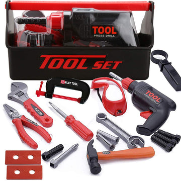 KEJIH Durable Kids Tool Set Kids Play Tool , Pretend Play Construction Toy, Kids Toy Electronic Toy Drill Tool Construction Gift