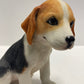 4.25 Inch Beagle Puppy Sitting Decorative Figurine, Brown And White