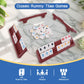 Offelec 106 Rummy Tiles Game with 4 Double Tiles Holders/Trays  Travel Size Rummy Cube Set  Classic Mini Rummy Game for mature-themed Kids and Family  2-4 Palyers