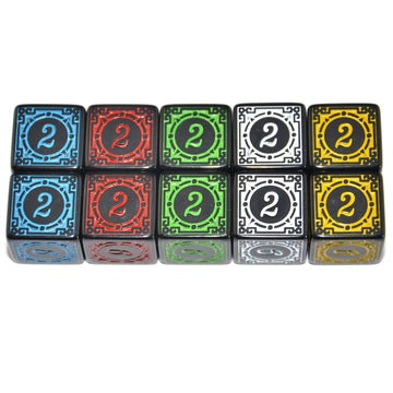 SmartDealsPro 10-Pack 16mm D6 Dice - Multi-Color for DND, MTG, RPG & Math Games - Perfect for Tabletop Gaming & Teaching