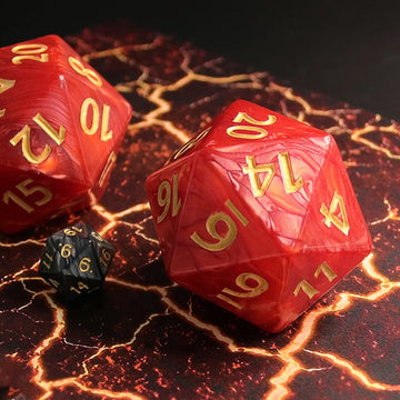 Large 55mm D20 Dice,20 Sided DND Dice,D20 Giant Polyhedral Dice, Large D20 Dice,20 Sided Cube D&D Dice Set for Dungeons and Drag