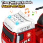 Bstoyder Toddler Boy Toys for 3 4 5 6 7 Years Old Kids, 25'' Semi Fire Truck Toy with Racing Car and Helicopter, Friction Powere