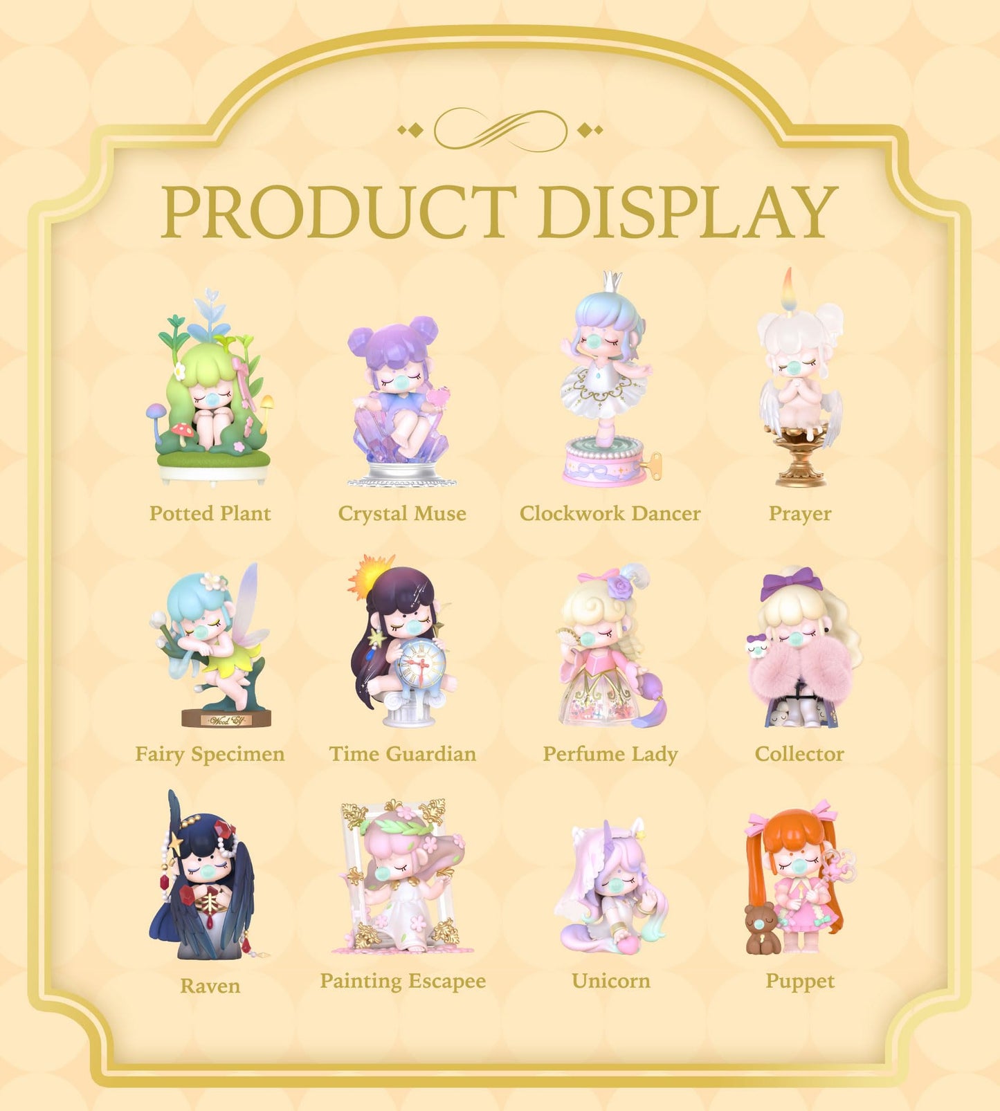 Rolife Nanci Blind Box Action Figure Toys-Fantasy Museum- Cute Kawaii Mini Dolls 3.5 Collectable Figurines Birthday Gifts for Gi