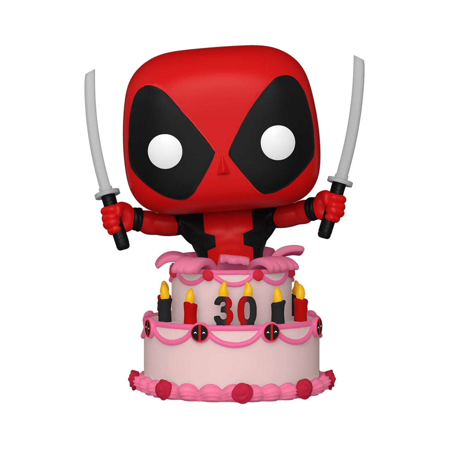 Funko POP Marvel Deadpool 30th - Deadpool in Cake, Multicolor, Standard Size, Vinyl Figure