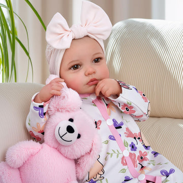 BABESIDE Reborn Baby Dolls - 20-inch Cute Soft Vinyl Realistic Baby Doll Real Life Baby Dolls with Complete Accessories Perfect 