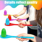 24 Pack Easter Egg and Spoon Race Game, 6 Colors Egg Spoon Race Game Sets with 12 Eggs and 12 Spoons, Halloween Egg Hunt Games,
