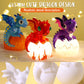 JMMICO Paint Your Own Dragon Lamp Craft Kit, DIY 3D Craft Dragon Night Light with 12 Colors Paint, Arts and Crafts for Kids Ages