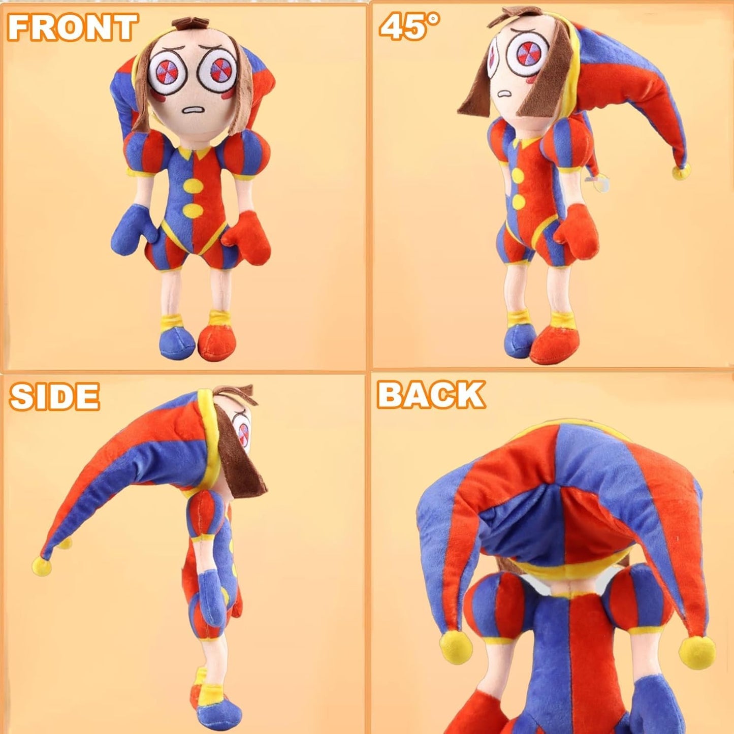 Sajisp The Amazing Digital Circus Plush,11.8' Pomni Plushies Toy Gift, Cute Stuffed Figure Doll For Kids And Adults, Birthday Halloween Christmas Choice For Boys Girls
