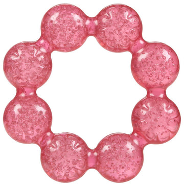Nuby Icybite Soother Ring Teether, 2 Count (Green/Pink)