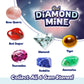 Ja-Ru Real Diamond Mine Gemstone Dig Kit (6 Packs) Mystery Rock, Minerals, And Gems For Kids | Break Your Own Geodes And A Chance To Get 1 Real Diamond | Party Favors For Kids Goodie Bags. 4630-6S