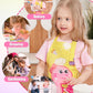 Wernnsai Cute Dinosaur Toddler Aprons - Kids Aprons For Girls Toddler Paint Art Smock Waterproof Cooking Baking Painting Gardening Artist Chef Apron For Kids Age 6-10 Years