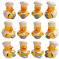 American Wit Rubber Ducks (2') Standard Size. (12 Pack) Cute Duck Bath Tub Pool Toys. (Chef Rubber Ducks)