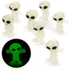 Glow in The Dark Alien Figurines for Kids - 50 Pcs Small Halloween Party Favors - Goodie Bag Fillers - Pinata Stuffers - Hallowe