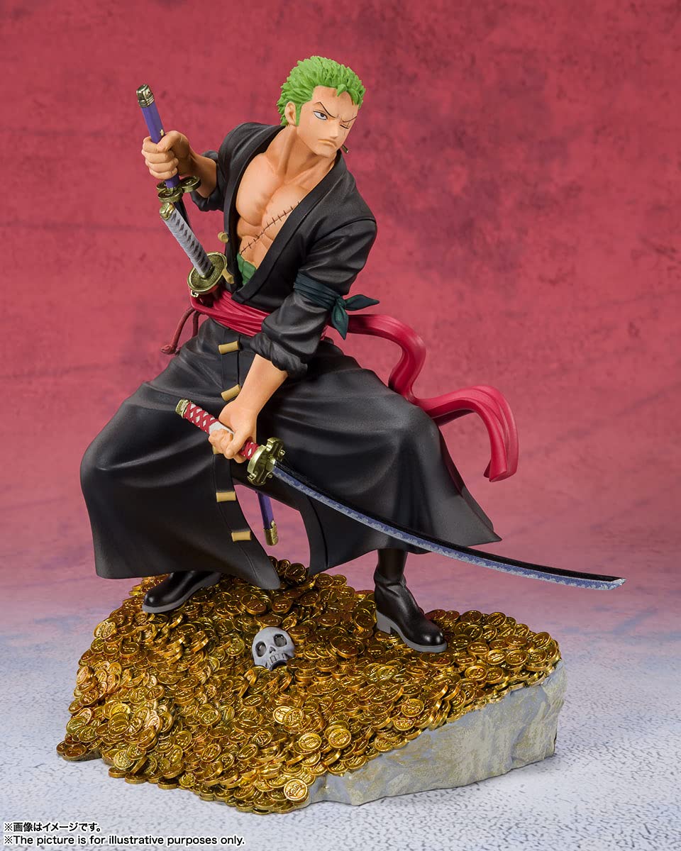 Tamashii Nations - One Piece - Roronoa Zoro - Wt100 Commemorative Eiichiro Oda Illustration Daikaizoku Hyakkei, Bandai Spirits F