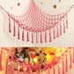 Stuffed Animal Storage Hammock Corner With Led Light - Toy Hanging Organizer Plushie Net - Pink Room Decor For Teen Girls - Cute