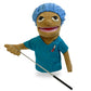 okegztoa 16'' Puppets Entriloquist Puppet,Hand Puppets for Kids Plush Nurse Puppets for Adults with Removable Mouth Puppet for K