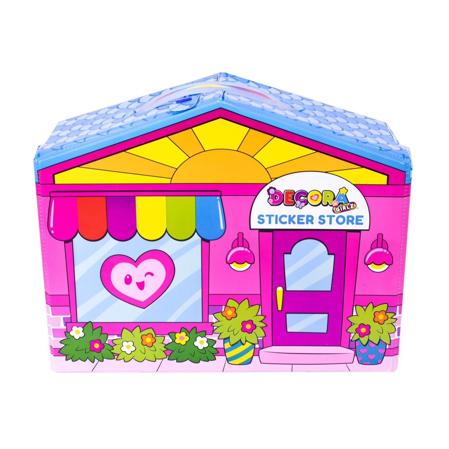 DECORA GIRLZ Sticker Store Playset with 5" Doll - Multi Color, Plastic, Model D1009