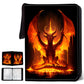 Wazzio 900 Pocket Trading Card Storage Album  Card Binder with 50 Durable 9-Pocket Pages  Fire Dragon Design on Pocket Card Packs  Gifts for Zipper Closure Collector's Album