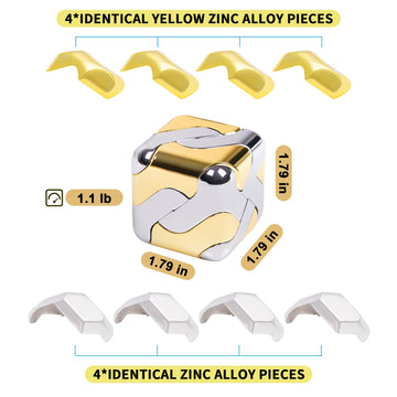 Metal-Puzzles 3D-Brain-Teaser Toys: Cool-Gadgets-Stuff Box Puzzles-Toy for Kid Children Teen mature-themed  ADHD Tools Stress Relief Gift for Office Home School Christmas Women Men Square-Cube