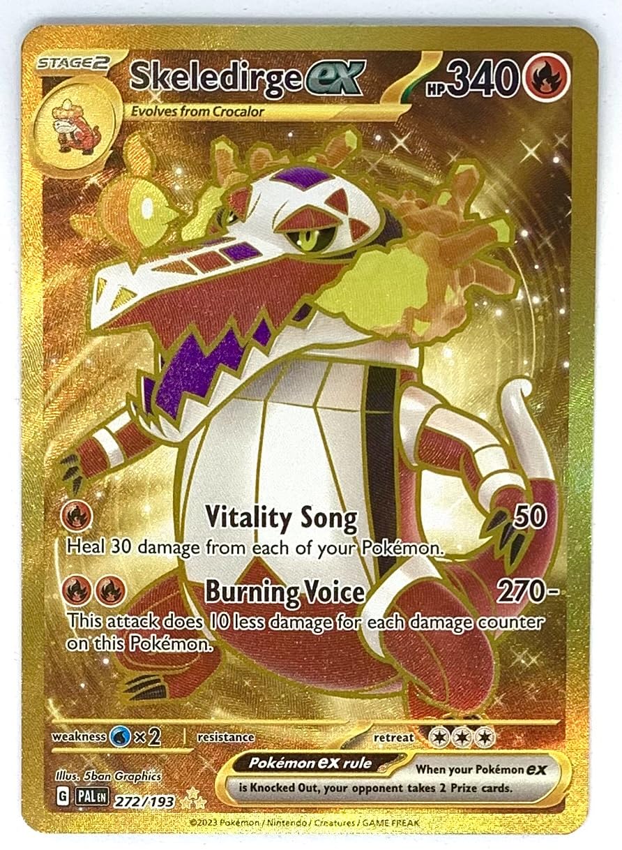 Pokemon - Skeledirge ex 272/193 - Paldea Evolved - Gold Secret Rare Card