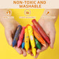 Lebze Toddler Crayons - Non-Toxic Jumbo Crayons, 24 Colors, Easy to Hold, Safe for Kids Ages 2-4, Model BT7.8.palm.