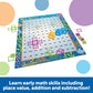 Learning Resources Make a Splash 120 Mat Floor Game, Addition/Subtraction - 136 Pieces, Ages 6+ Math Games for Kids, Educational