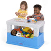 Simplay3 Play Around Toy Box Table – Multipurpose Kids Toy Box And Toddler Play Table For Toys, Art Supplies, Crafts – Durable, Plastic Large Toy Box, Made In Usa