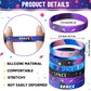 Aoriher Outer Space Party Favors Galaxy Bracelets, Star Astronaut Bracelets Rubber Silicone Wristbands Bulk, Space Themed Classr