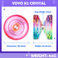 Magicyoyo Responsive Yoyo K2 Crystal Yoyo For Kids, Professional Yoyo 2 Pack, Dual Purpose Plastic Yo Yo With Unresponsive Bearings+12 Yo-Yo Strings+2 Holes Yoyo Case Bag(Crystal Gradient + Pink)