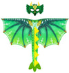 D.Q.Z Toddlers Dragon-Wings Costume For Kids Dinosaur Toys Gifts For 4 Years Old Boys Girls Birthday Dress Up Party (Green)