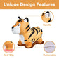 iPlay, iLearn Bouncy Pals Tiger Hopper Toy - Large Inflatable Plush Ride-On Bouncer for Kids, Yellow, Indoor/Outdoor Fun, Ages 2-6
