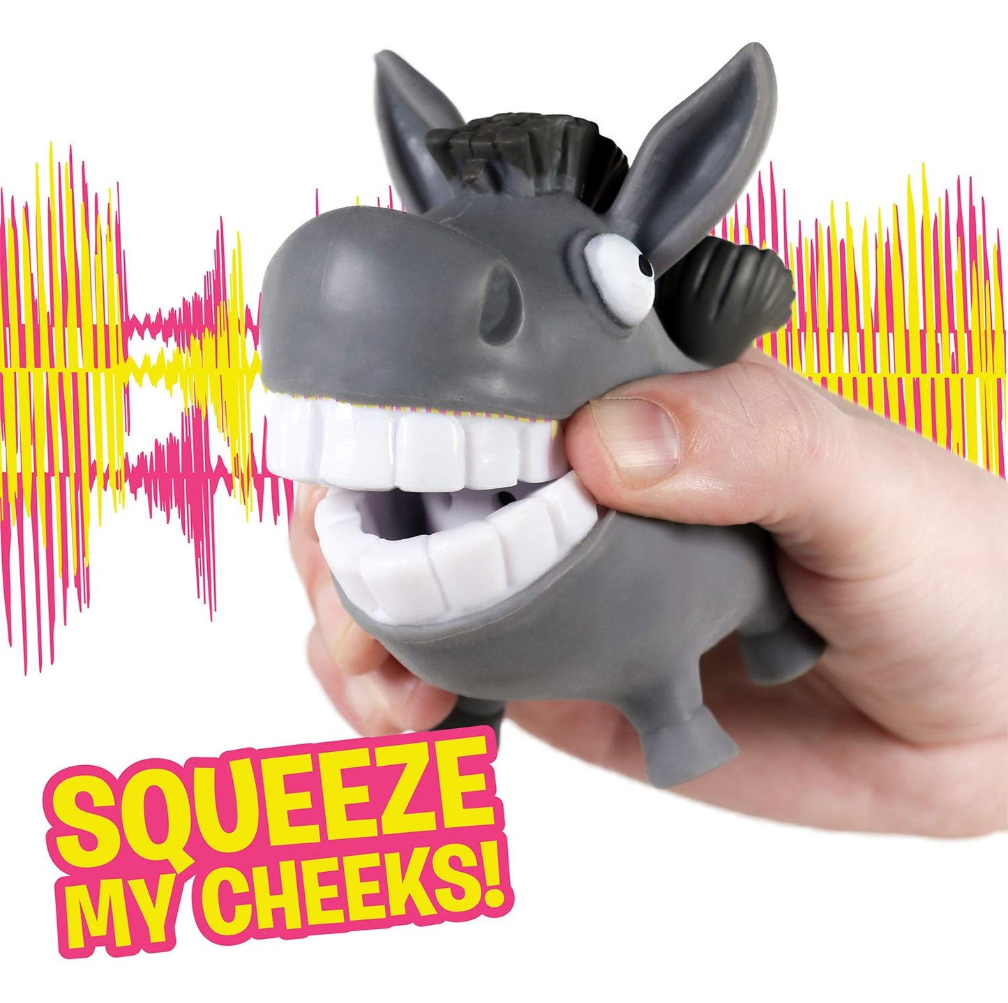 Hog Wild Scream-O Screaming Donkey Toy - Squeeze Donkey'S Cheeks And It Makes A Hilarious Screaming Sound - Batteries Included - Funny Desk Toy, Prank, Novelty, Gag Gift For Kids, Adults, Coworkers