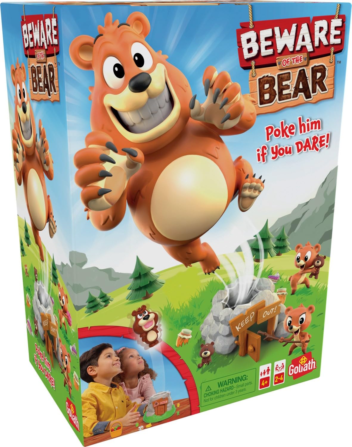 Goliath Beware of The Bear Game - Medium Multi Color Plastic, Model 919448