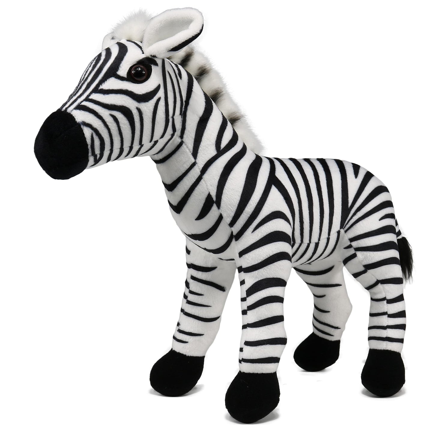 Ice King Bear Wild Animal Stuffed Animals Zoo Family Plush Toy (Zebra 11 Inches)