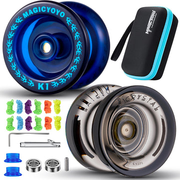 Magicyoyo K1 Plus & K2 Responsive Yoyo For Kids, Professional 2 Pack, Dual Purpose Plastic With Unresponsive Bearing For Adults/